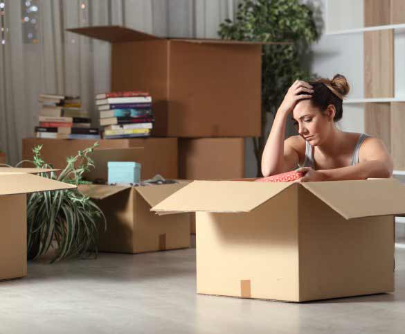 Moving into a new home due to divorce