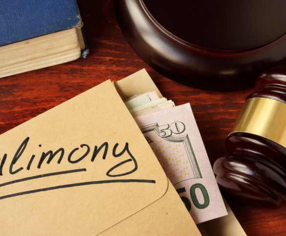 How do courts enforce alimony payments?