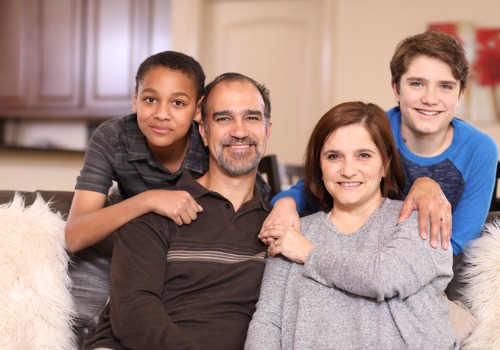 A happy family after receiving help with adoption, a part of Family Law in Morton IL